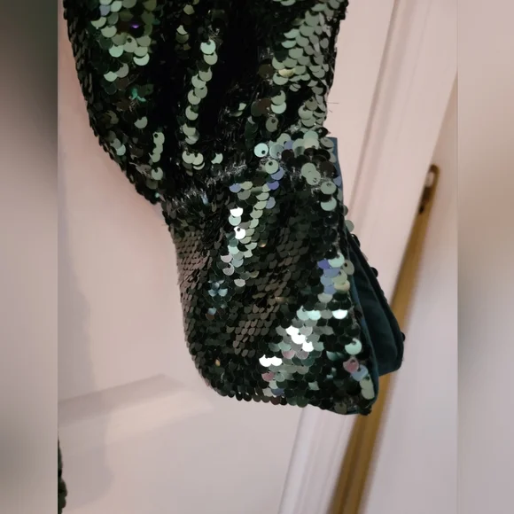 Simkhai Womens Green Alice One-Shoulder Top NWT - Picture 8 of 12